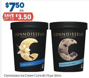 Foodland Connoisseur Ice Cream 1 Litre offer