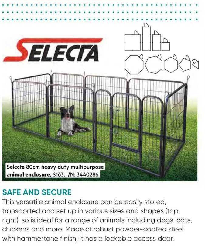 Selecta 80cm heavy duty multipurpose animal enclosure offer at Bunnings