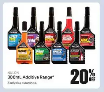 SuperCheap Auto Nulon 300ml additive range offer