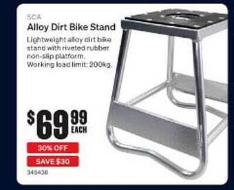 SuperCheap Auto Sca alloy dirt bike stand offer