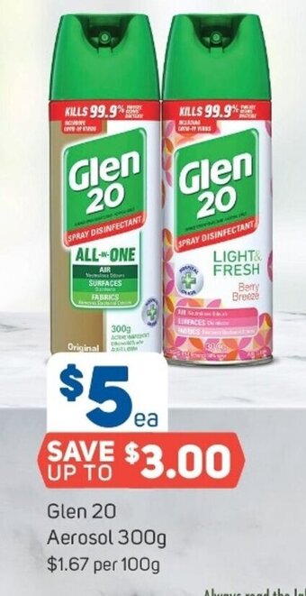 Foodland Glen 20 Aerosol 300g offer