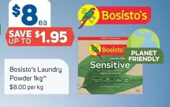 Foodland Bosisto's Laundry Powder 1kg offer