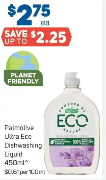 Foodland Palmolive Ultra Eco Dishwashing Liquid 450 ml offer