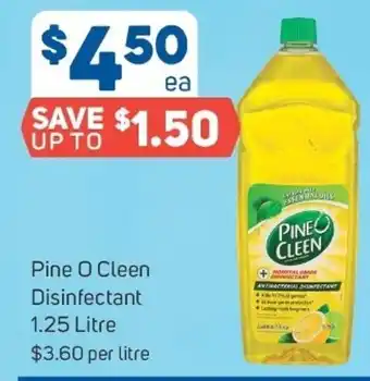 Foodland Pin O Clean Disinfectant 1.25 Litre offer