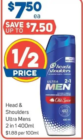 Foodland Head & Shoulders Ultra Mens 2in1 400ml offer
