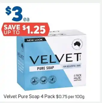 Foodland Velvet Pure Soap 4 Packs offer
