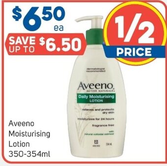 Foodland Aveeno Moisturising Lotion 350-354ml offer