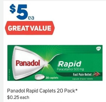 Foodland Panadol Rapid Caplets 20 Pack offer