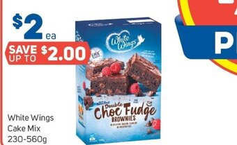 Foodland White Wings Cake Mix 230-560g offer