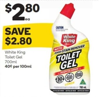 Woolworths White king toilet gel 700ml offer
