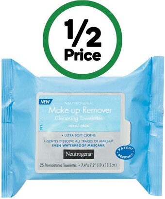 Woolworths Neutrogena makeup remover cleansing wipes pk 25 offer
