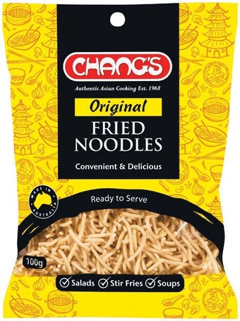 Woolworths Chang’s fried noodles 100g offer