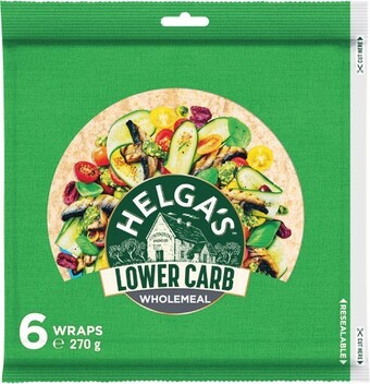 Woolworths Helga’s health wraps 270-381g pk 6 offer