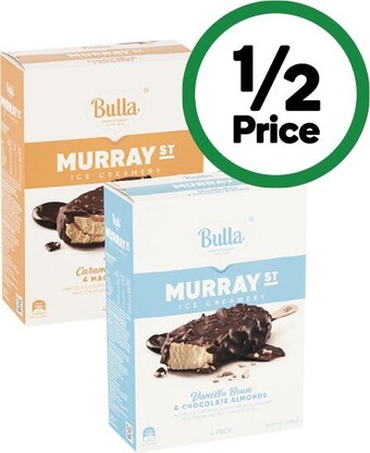 Woolworths Bulla murray st sticks 400ml pk 4 – from the freezer offer