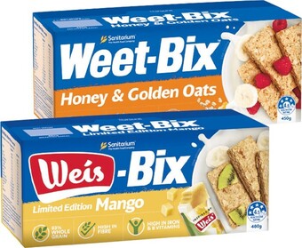 Woolworths Sanitarium weet-bix blends 450-575g offer