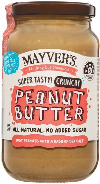 Woolworths Mayver’s peanut butter 375g offer