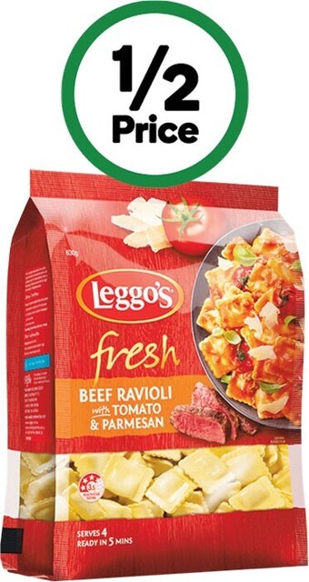 Woolworths Leggo’s fresh filled pasta varieties 630g – from the fridge offer