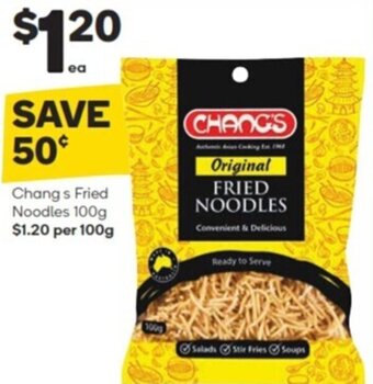 Woolworths Chang s fried noodles 100g offer