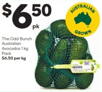 Woolworths The odd bunch australian avocados 1 kg pack offer