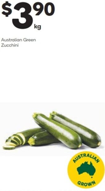 Woolworths Australian green zucchini offer