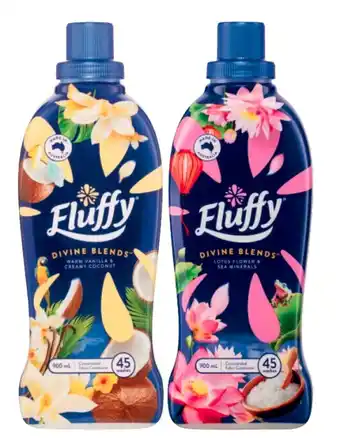Coles Fluffy fabric softener 900ml offer