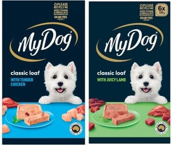 Coles My dog dog food 6x100g offer