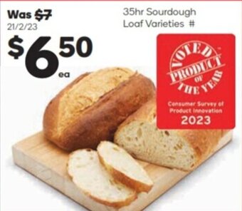 Woolworths 35hr sourdough loaf varieties offer
