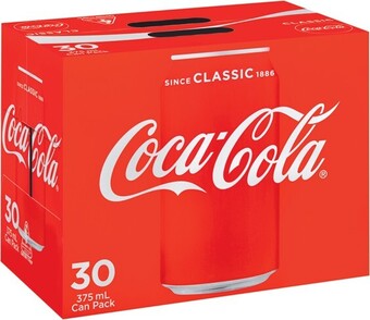 IGA Coca-cola 30x375ml selected varieties offer