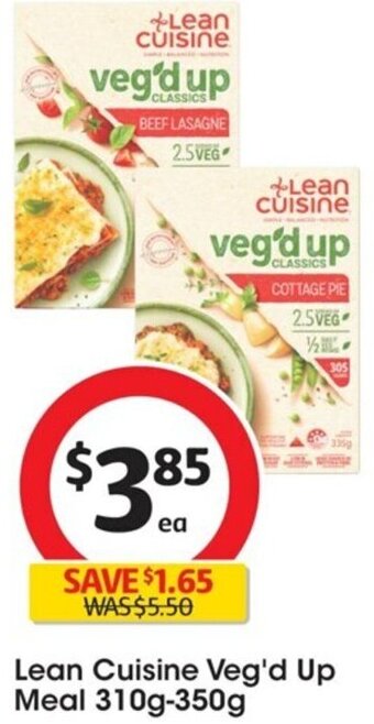 Coles Lean Cuisine Veg'd Up Meal 310g-350g offer