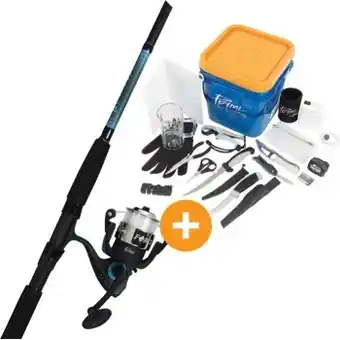BCF Pryml force spin combo & essential 17 piece tool bucket pack offer