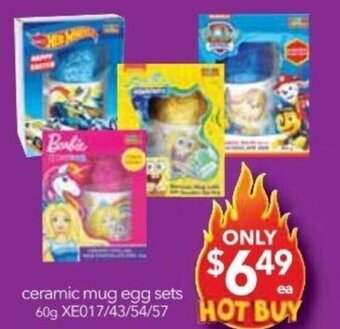 Cheap as Chips Ceramic Mug Egg Sets offer