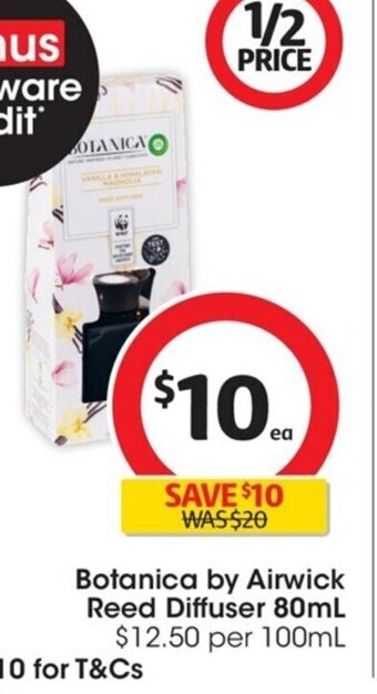 Coles Botanica By Airwick Reed Diffuser 80ml offer