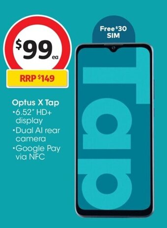 Coles Optus X Tap offer