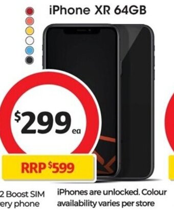 Coles iPhone XR 64GB offer