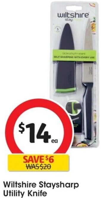 Coles Wiltshire Staysharp Utility Knife offer