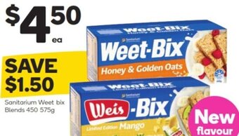 Woolworths Sanitarium Weet Bix Blends 450 575g offer