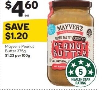 Woolworths Mayver s Peanut Butter 375g offer