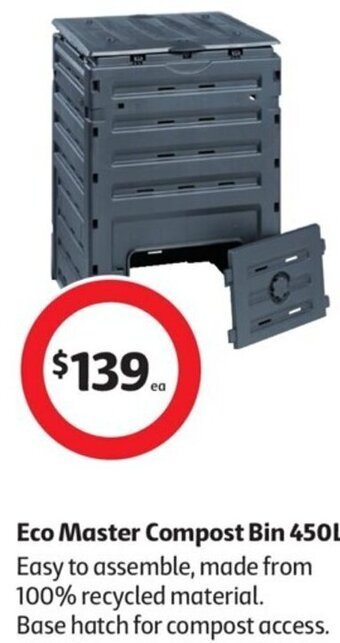 Coles Eco Master Compost Bin 450L offer