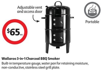 Wallaroo 3-in-1 Charcoal BBQ Smoker