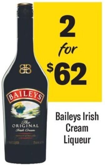 Coles Baileys Irish Cream Liqueur offer