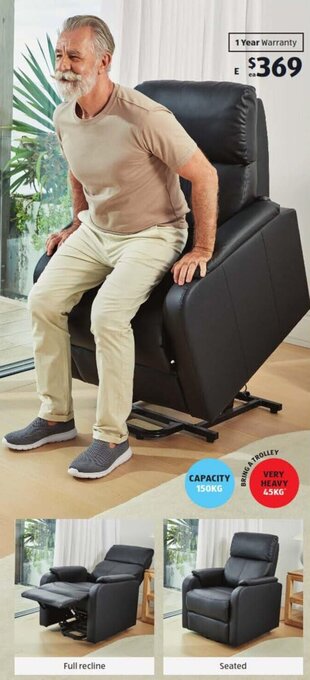 ALDI Lift Up Recliner Chair offer
