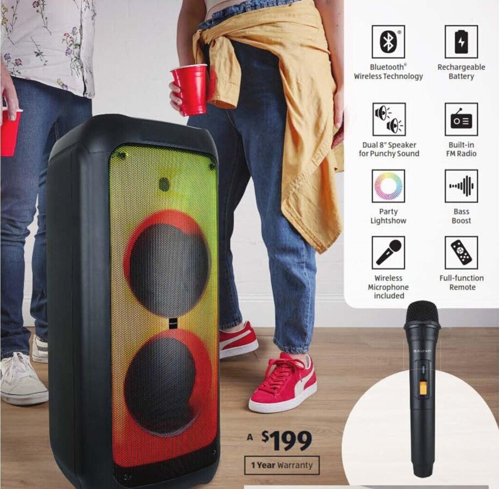 Portable Party Speaker offer at ALDI