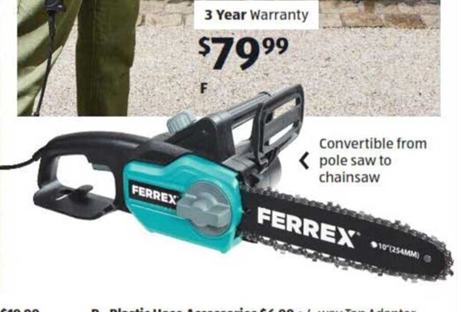 2in1 Chainsaw 1100W offer at ALDI