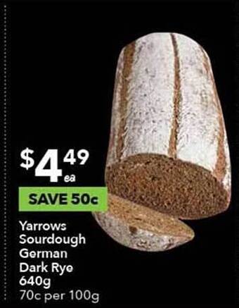 Yarrows sourdough german dark rye