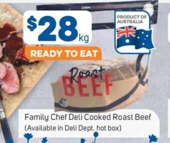 Foodland Family Chef Deli Cooked Roast Beef offer