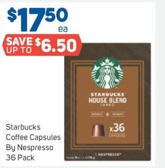 Foodland Starbucks Coffee Capsules By Nespresso 36 Pack offer