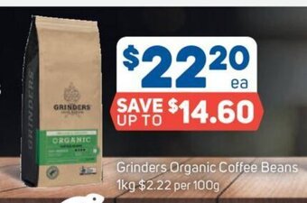 Foodland Grinders Organic Coffee Beans 1kg offer