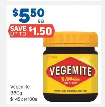 Foodland Vegemite 380g offer