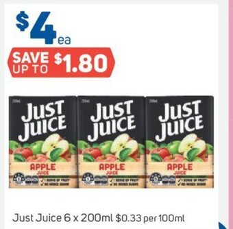 Foodland Just Juice 6 x 200ml offer