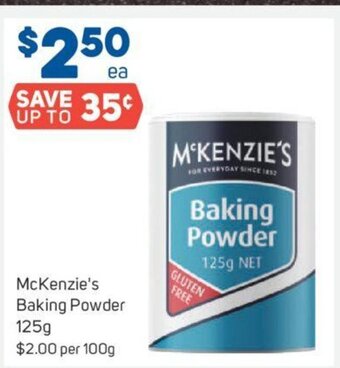 McKenzie's Baking Powder 125g